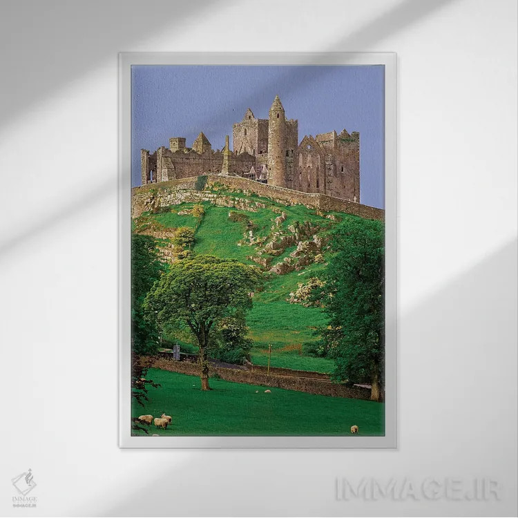 تابلو دکوراتیو County Tipperary. View Of The Rock Of Cashel, A Medieval For… اثر جینز گالری - نمای قابدار سفید