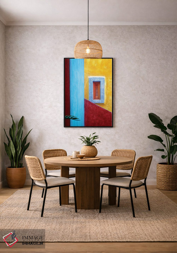 تابلو دکوراتیو Costalegre. Colorful hotel walls.,مکزیک، کوستالگره. دیوارهای… اثر جینز گالری - D4B