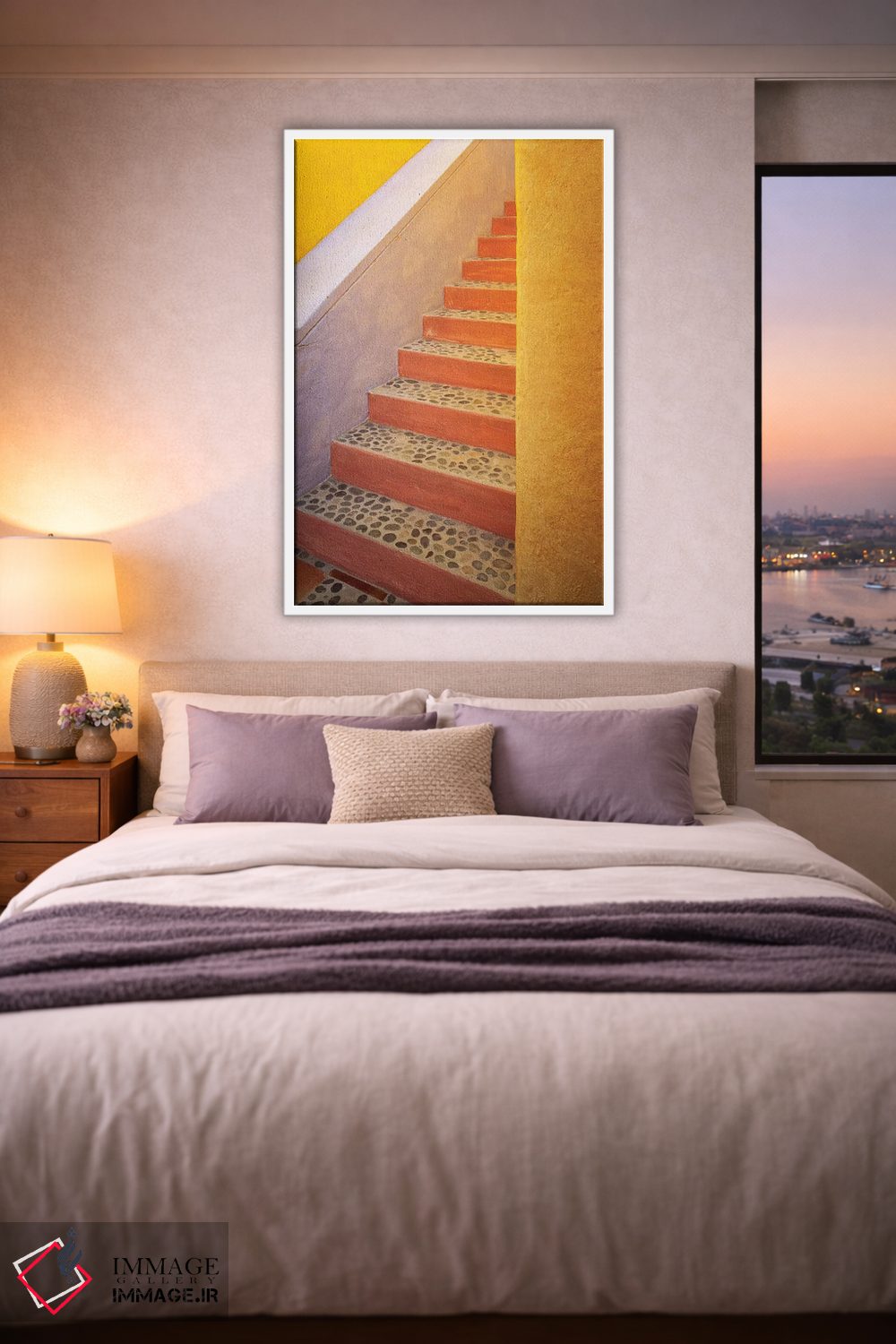 تابلو دکوراتیو Costalegre. Colorful stone stairs.,مکزیک، کوستالگره. پله های… اثر جینز گالری - D4W