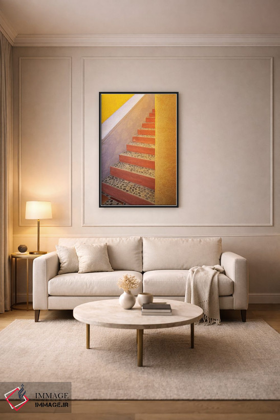 تابلو دکوراتیو Costalegre. Colorful stone stairs.,مکزیک، کوستالگره. پله های… اثر جینز گالری - D5B