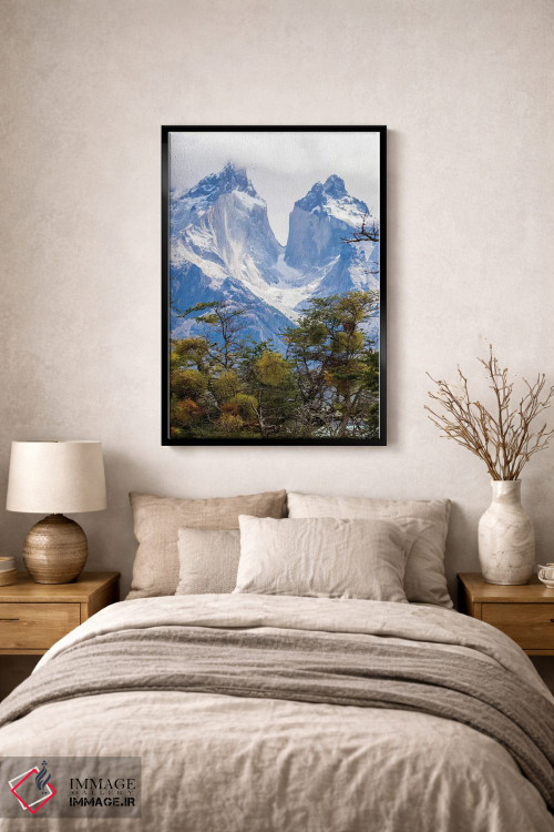 تابلو دکوراتیو Patagonia. The Horns mountains II,شیلی، پاتاگونیا. کوه های ه… اثر جینز گالری - D1B