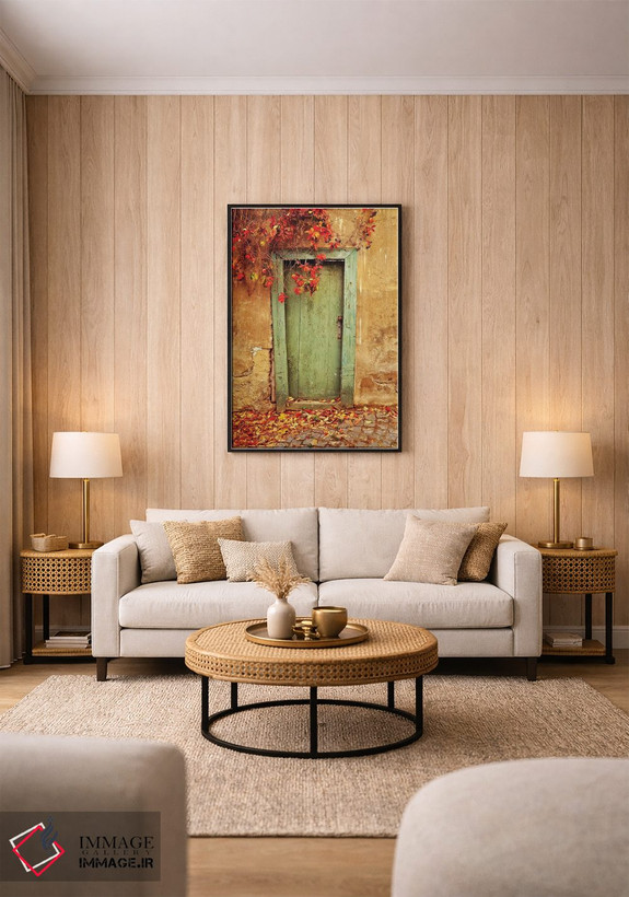 تابلو دکوراتیو Prague. Weathered door.,جمهوری چک، پراگ. در کهنه و فرسوده اثر جینز گالری - D1B
