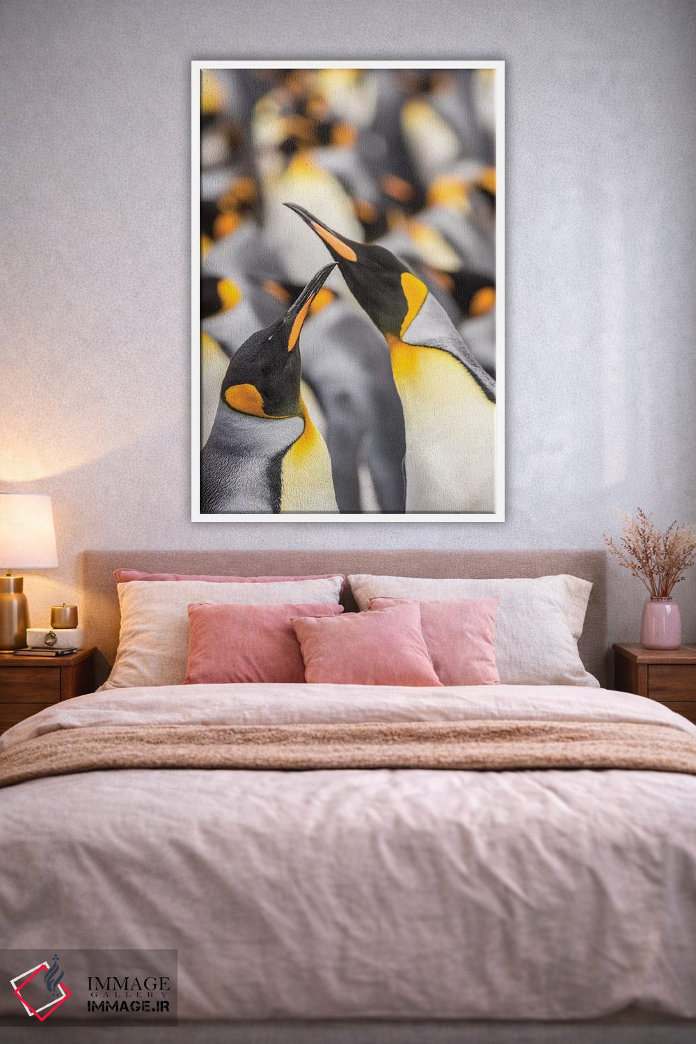 تابلو دکوراتیو East Falkland. King penguins in colony I,جزایر فالکلند، شرق… اثر جینز گالری - D1W