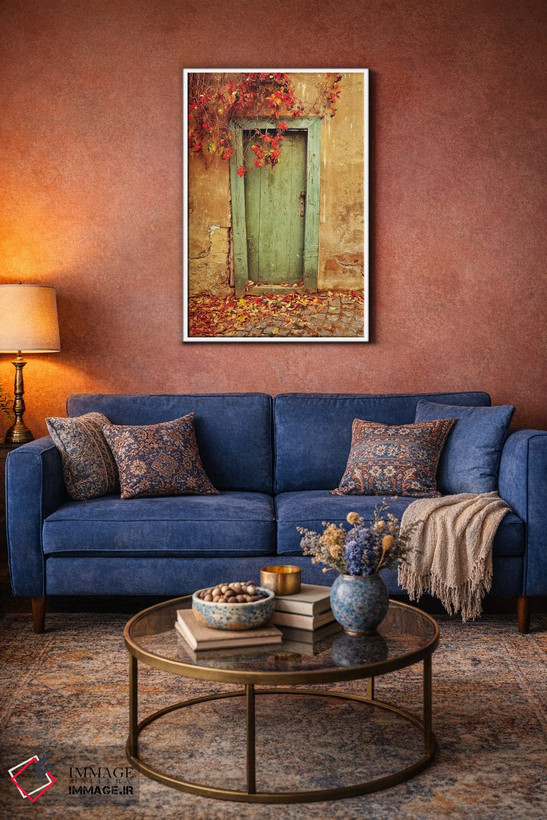 تابلو دکوراتیو Prague. Weathered door.,جمهوری چک، پراگ. در کهنه و فرسوده اثر جینز گالری - D2W