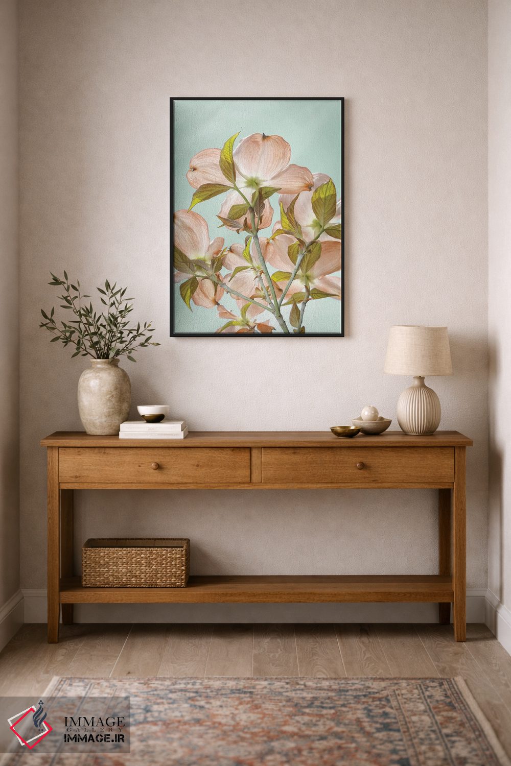 تابلو دکوراتیو Washington State, Seabeck. Colorized pink dogwood blossoms.… اثر جینز گالری - D2B