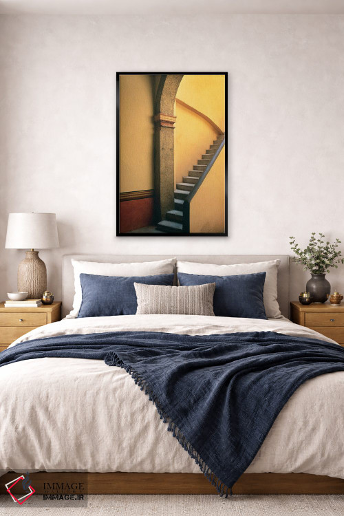 تابلو دکوراتیو Costalegre. Stone stairway of house.,مکزیک، کوستالگره. راه پ… اثر جینز گالری - D6B