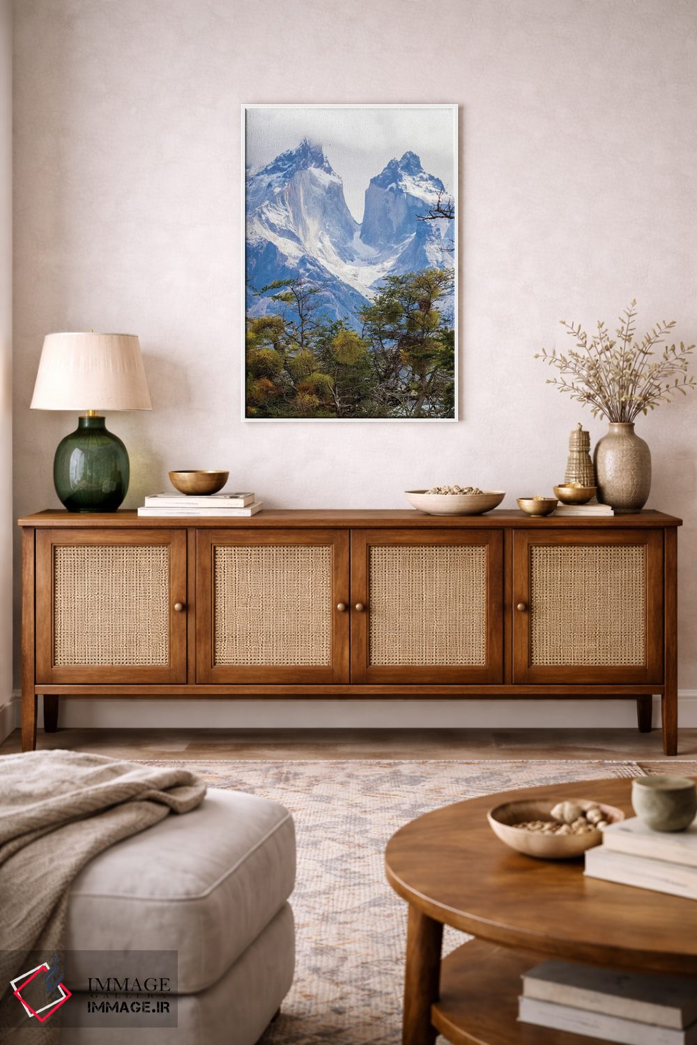 تابلو دکوراتیو Patagonia. The Horns mountains II,شیلی، پاتاگونیا. کوه های ه… اثر جینز گالری - D3W