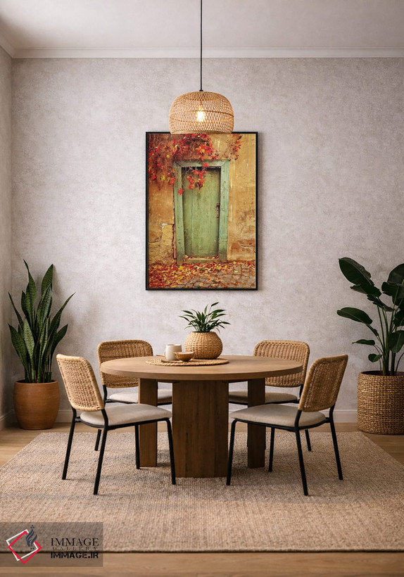 تابلو دکوراتیو Prague. Weathered door.,جمهوری چک، پراگ. در کهنه و فرسوده اثر جینز گالری - D4B