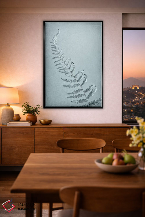 تابلو دکوراتیو آمریکا، ایالت واشنگتن، سی بک. طرح انتزاعی سرخس کوهی اثر جینز گالری - D4B