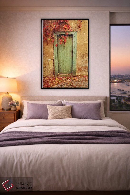 تابلو دکوراتیو Prague. Weathered door.,جمهوری چک، پراگ. در کهنه و فرسوده اثر جینز گالری - D5B