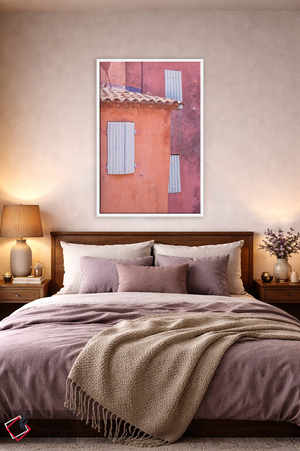 تابلو دکوراتیو Provence, Roussillon. Window shutters in buildings.,فرانسه… اثر جینز گالری - D2W
