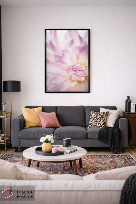 تابلو دکوراتیو Washington State, Seabeck. Dahlia blossom close-up I,ایالات… اثر جینز گالری - D3B