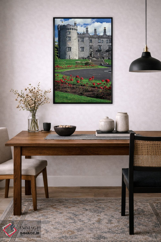 تابلو دکوراتیو Kilkenny. View Of Kilkenny Castle.,ایرلند، کیلکنی. نمای قلعه… اثر جینز گالری - D5B