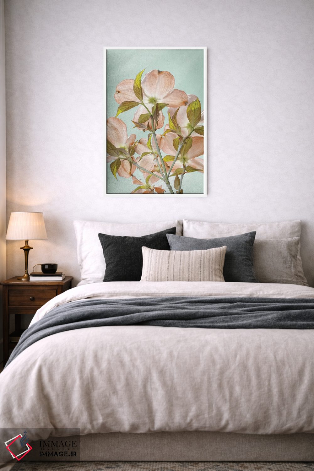 تابلو دکوراتیو Washington State, Seabeck. Colorized pink dogwood blossoms.… اثر جینز گالری - D6W