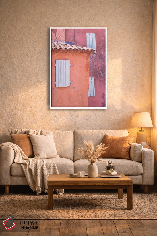 تابلو دکوراتیو Provence, Roussillon. Window shutters in buildings.,فرانسه… اثر جینز گالری - D4W