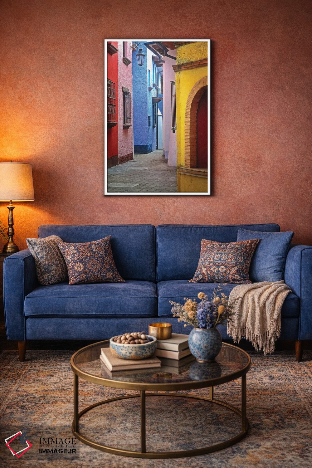 تابلو دکوراتیو Veracruz State. Colorful colonial architecture.,مکزیک، ایالت… اثر جینز گالری - D4W