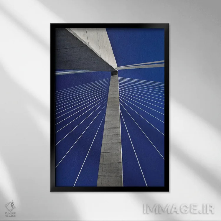 تابلو دکوراتیو South Carolina, Charleston. Looking up at Arthur Ravenel Jr.… اثر جینز گالری - نمای قابدار مشکی