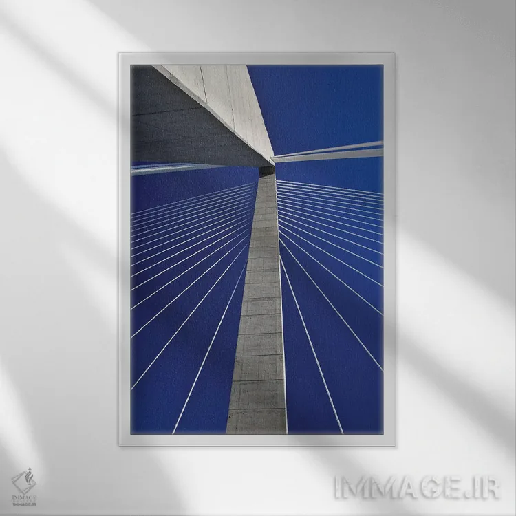 تابلو دکوراتیو South Carolina, Charleston. Looking up at Arthur Ravenel Jr.… اثر جینز گالری - نمای قابدار سفید