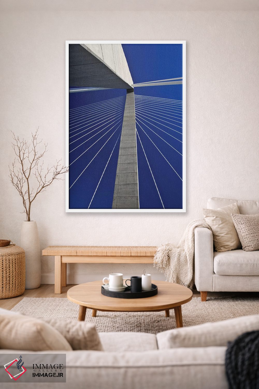 تابلو دکوراتیو South Carolina, Charleston. Looking up at Arthur Ravenel Jr.… اثر جینز گالری - D1W