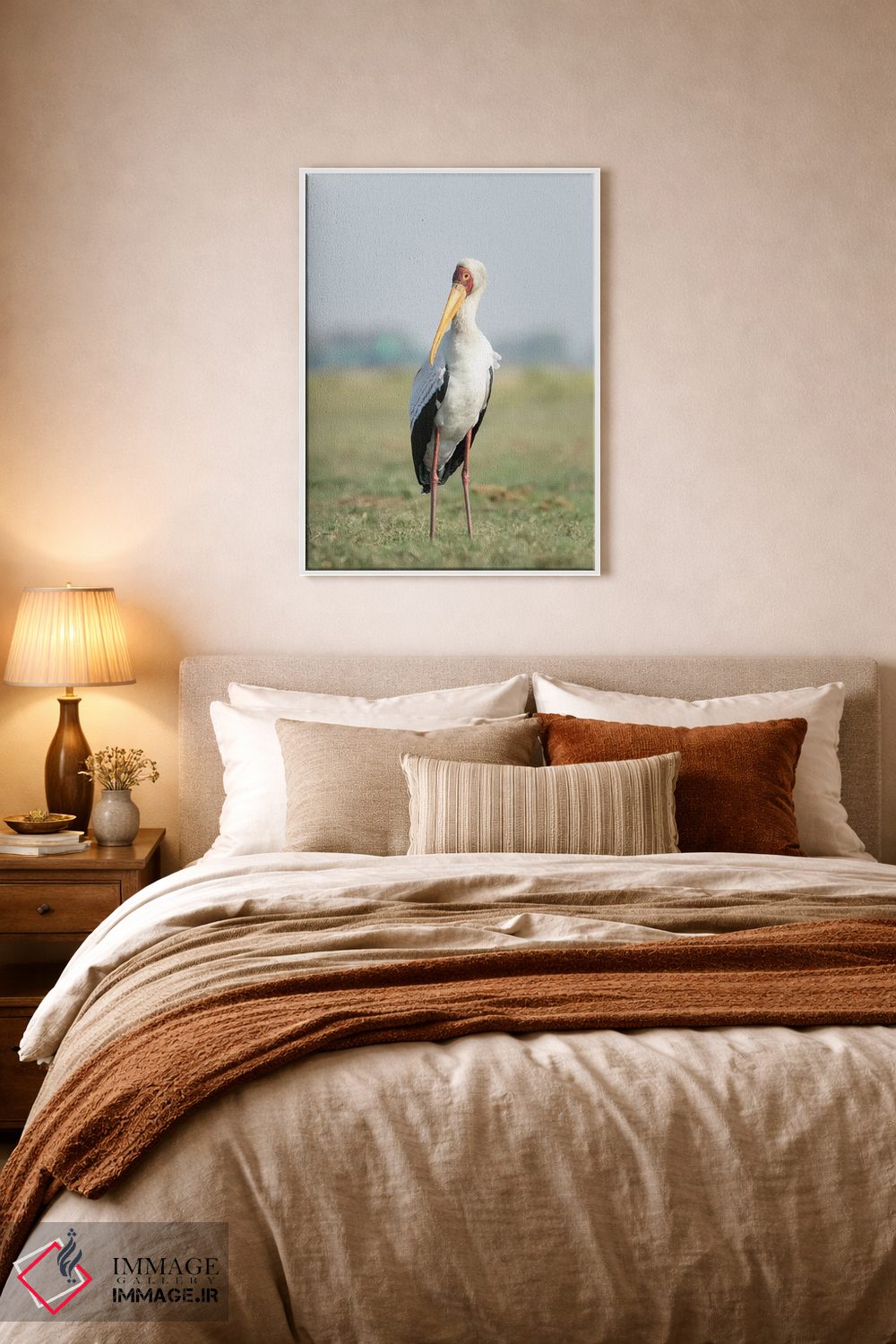 تابلو دکوراتیو Botswana, Chobe National Park. Yellow-billed stork close-up.… اثر جینز گالری - D6W