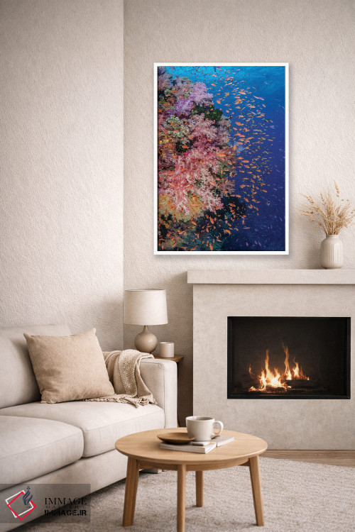 تابلو دکوراتیو فیجی. صخره مرجانی با آنتیاس I اثر جینز گالری - D6W