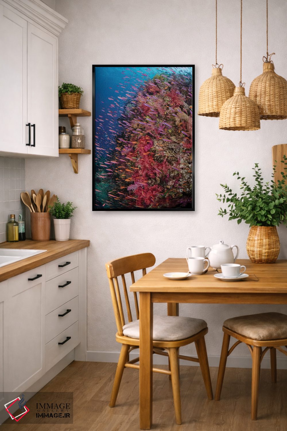 تابلو دکوراتیو فیجی. صخره مرجانی با آنتیاس IV اثر جینز گالری - D4B