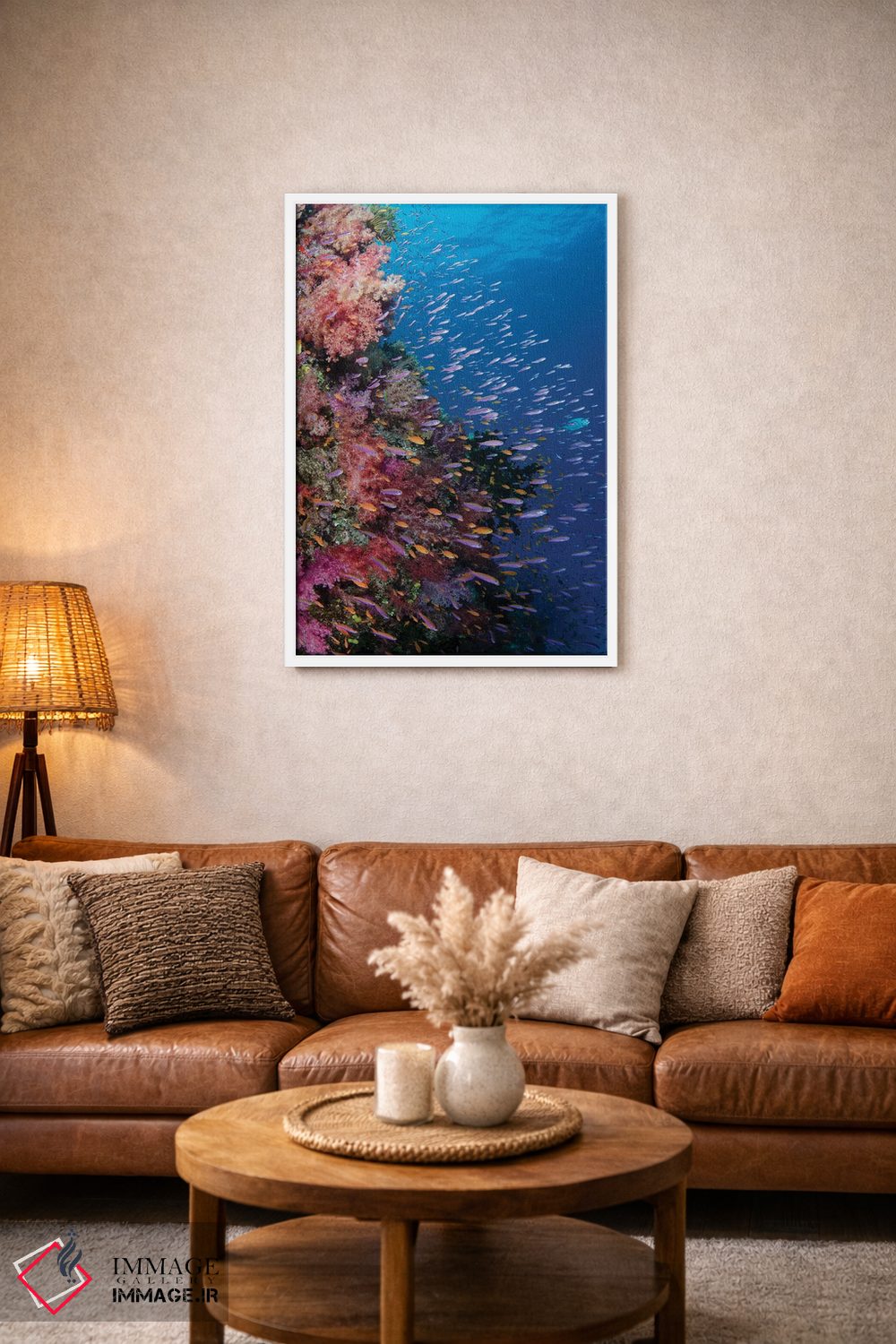 تابلو دکوراتیو فیجی. صخره مرجانی با آنتیاس III اثر جینز گالری - D1W