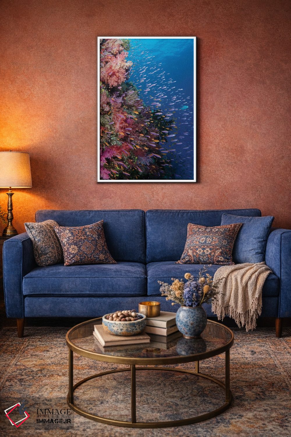 تابلو دکوراتیو فیجی. صخره مرجانی با آنتیاس III اثر جینز گالری - D2W