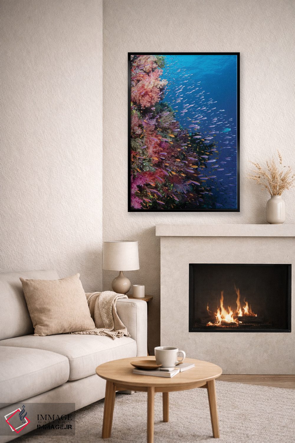 تابلو دکوراتیو فیجی. صخره مرجانی با آنتیاس III اثر جینز گالری - D6B