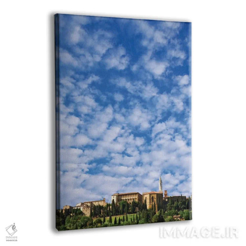 تابلو دکوراتیو Pienza. Landscape and hilltop town.,ایتالیا، پینتزا. منظره و… اثر جینز گالری - نمای پرسپکتیو محصول