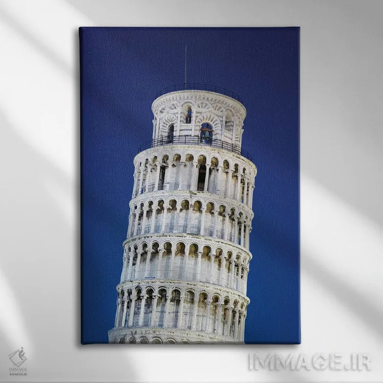 تابلو دکوراتیو Pisa. Close-up of Leaning Tower,ایتالیا، پیزا. نمای نزدیک از… اثر جینز گالری - نمای روبهرو روی دیوار