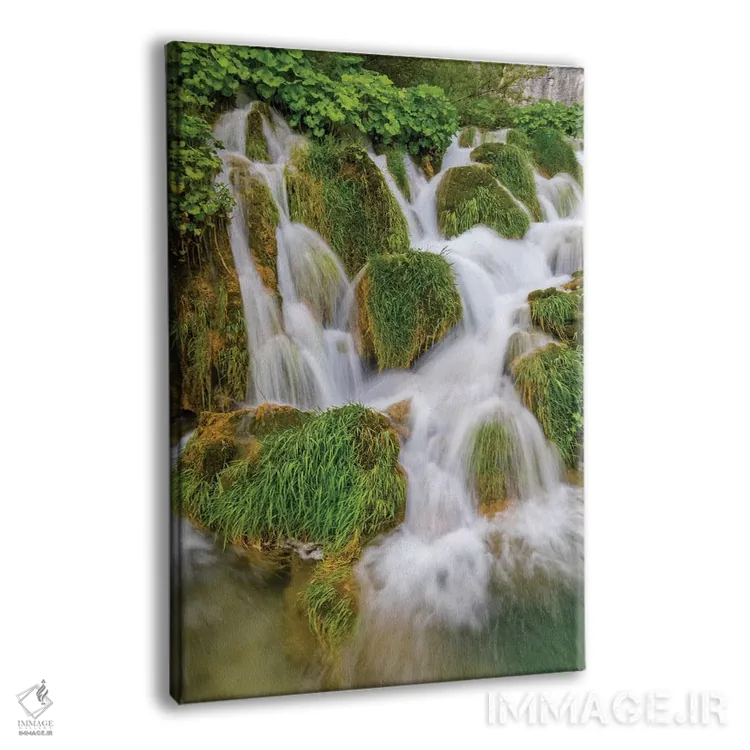 تابلو دکوراتیو کرواسی. آبشارهای پارک ملی پلیتویک اثر جینز گالری - نمای پرسپکتیو محصول