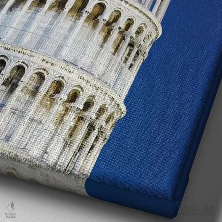 تابلو دکوراتیو Pisa. Close-up of Leaning Tower,ایتالیا، پیزا. نمای نزدیک از… اثر جینز گالری - نمای نزدیک بافت بوم