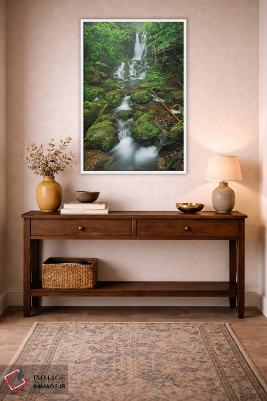 تابلو دکوراتیو New Brunswick, Fundy National Park. Dickson Creek waterfall… اثر جینز گالری - D3W