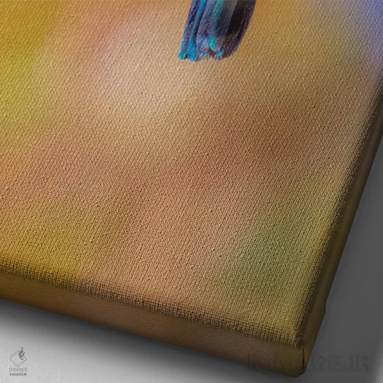 تابلو دکوراتیو Costa Rica. Male lesser violetear hummingbird feeding.,آمریک… اثر جینز گالری - نمای نزدیک بافت بوم