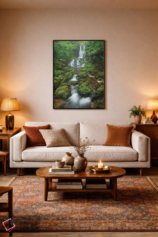 تابلو دکوراتیو New Brunswick, Fundy National Park. Dickson Creek waterfall… اثر جینز گالری - D4B