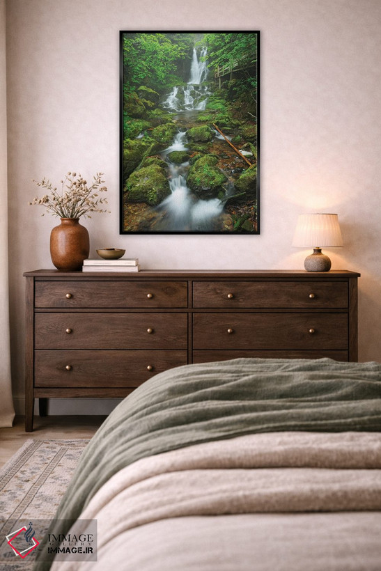 تابلو دکوراتیو New Brunswick, Fundy National Park. Dickson Creek waterfall… اثر جینز گالری - D5B