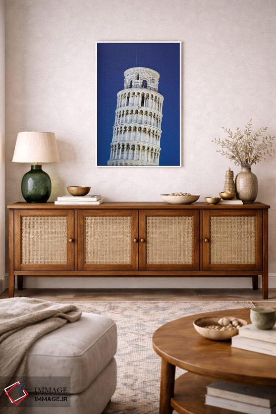 تابلو دکوراتیو Pisa. Close-up of Leaning Tower,ایتالیا، پیزا. نمای نزدیک از… اثر جینز گالری - D2W