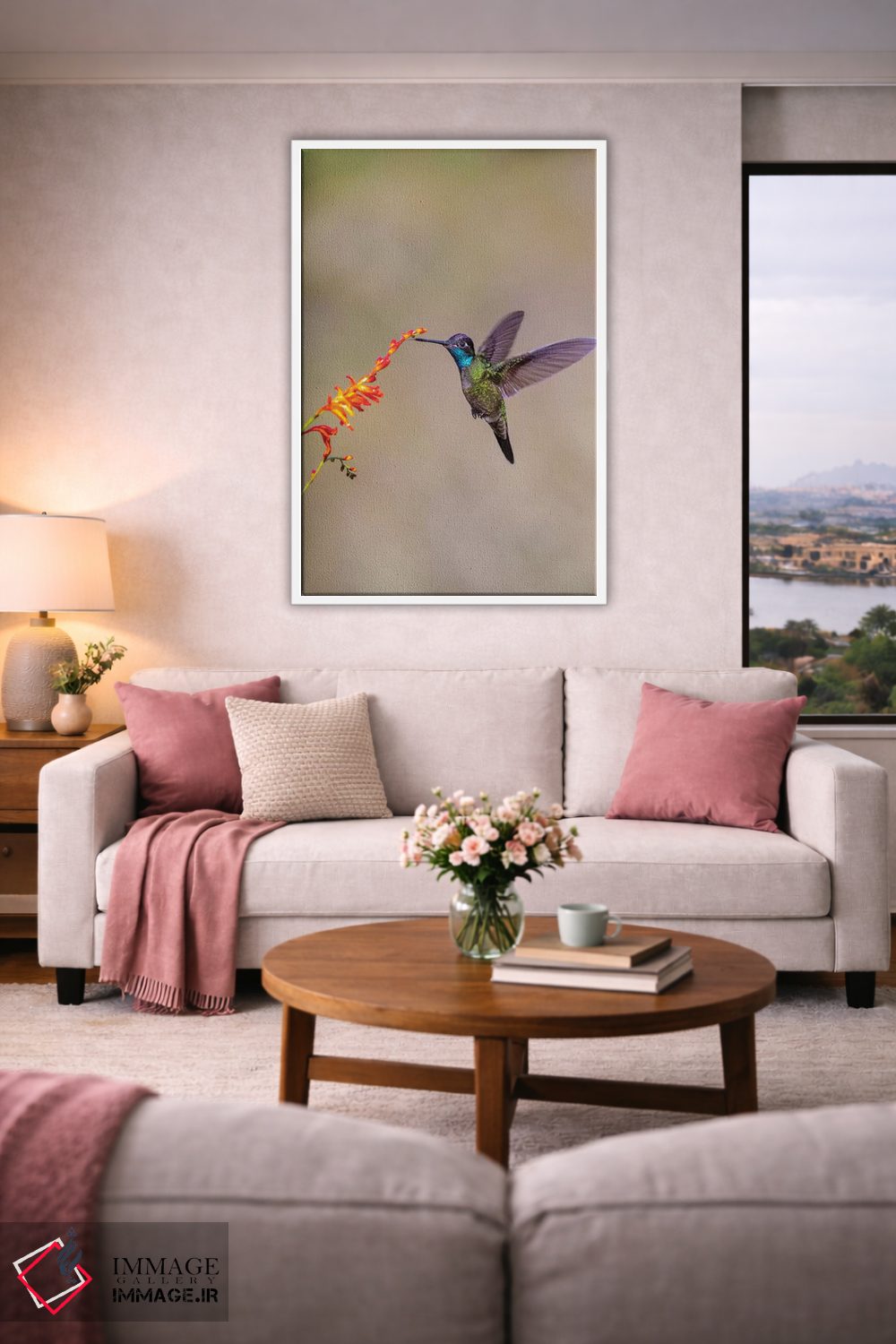 تابلو دکوراتیو Costa Rica. Male talamanca hummingbird feeding.,آمریکای مرکز… اثر جینز گالری - D3W