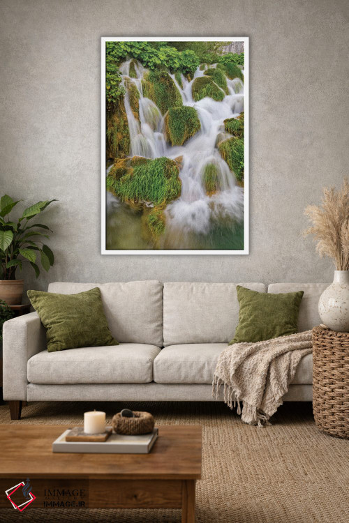تابلو دکوراتیو کرواسی. آبشارهای پارک ملی پلیتویک اثر جینز گالری - D1W