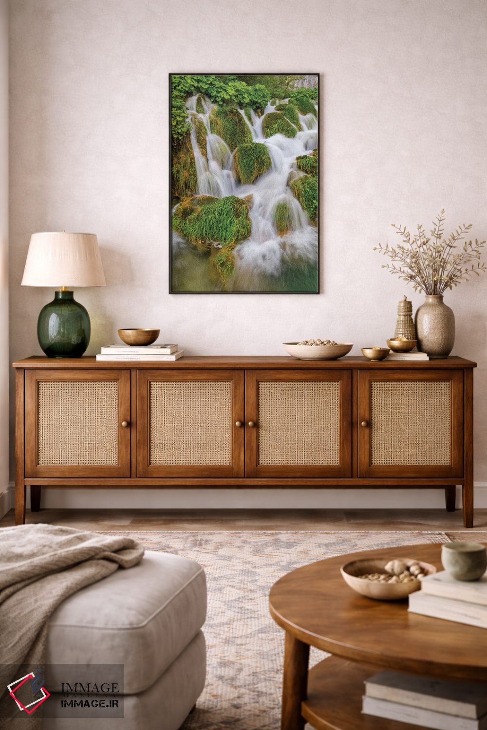 تابلو دکوراتیو کرواسی. آبشارهای پارک ملی پلیتویک اثر جینز گالری - D3B