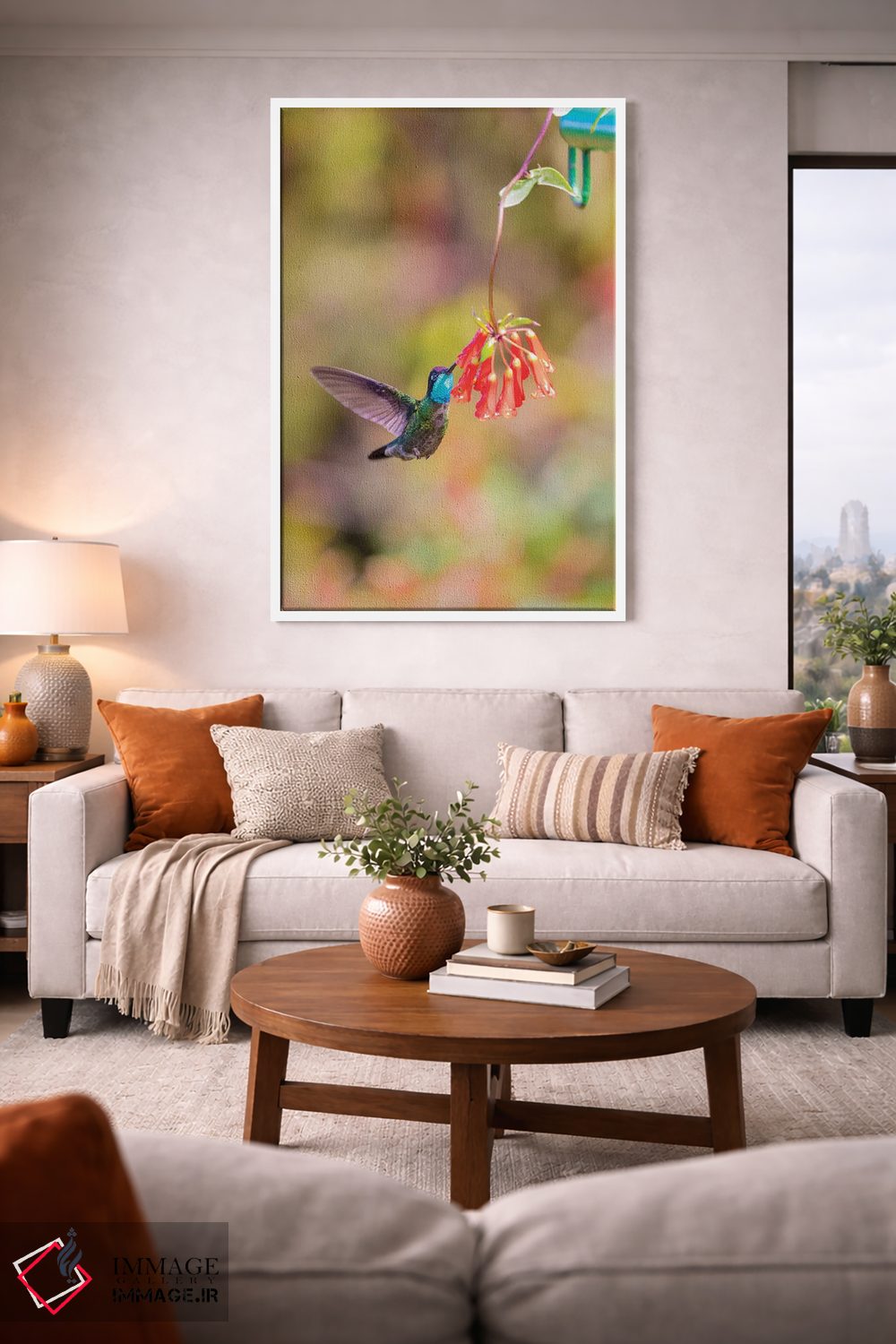 تابلو دکوراتیو Costa Rica. Male talamanca hummingbird feeding.,آمریکای مرکز… اثر جینز گالری - D1W