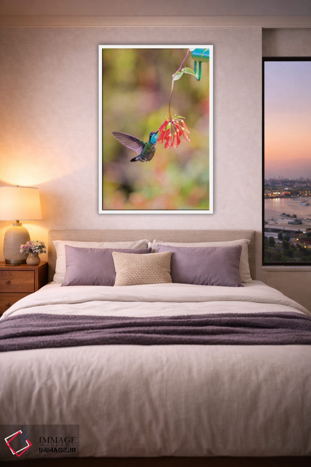 تابلو دکوراتیو Costa Rica. Male talamanca hummingbird feeding.,آمریکای مرکز… اثر جینز گالری - D2W