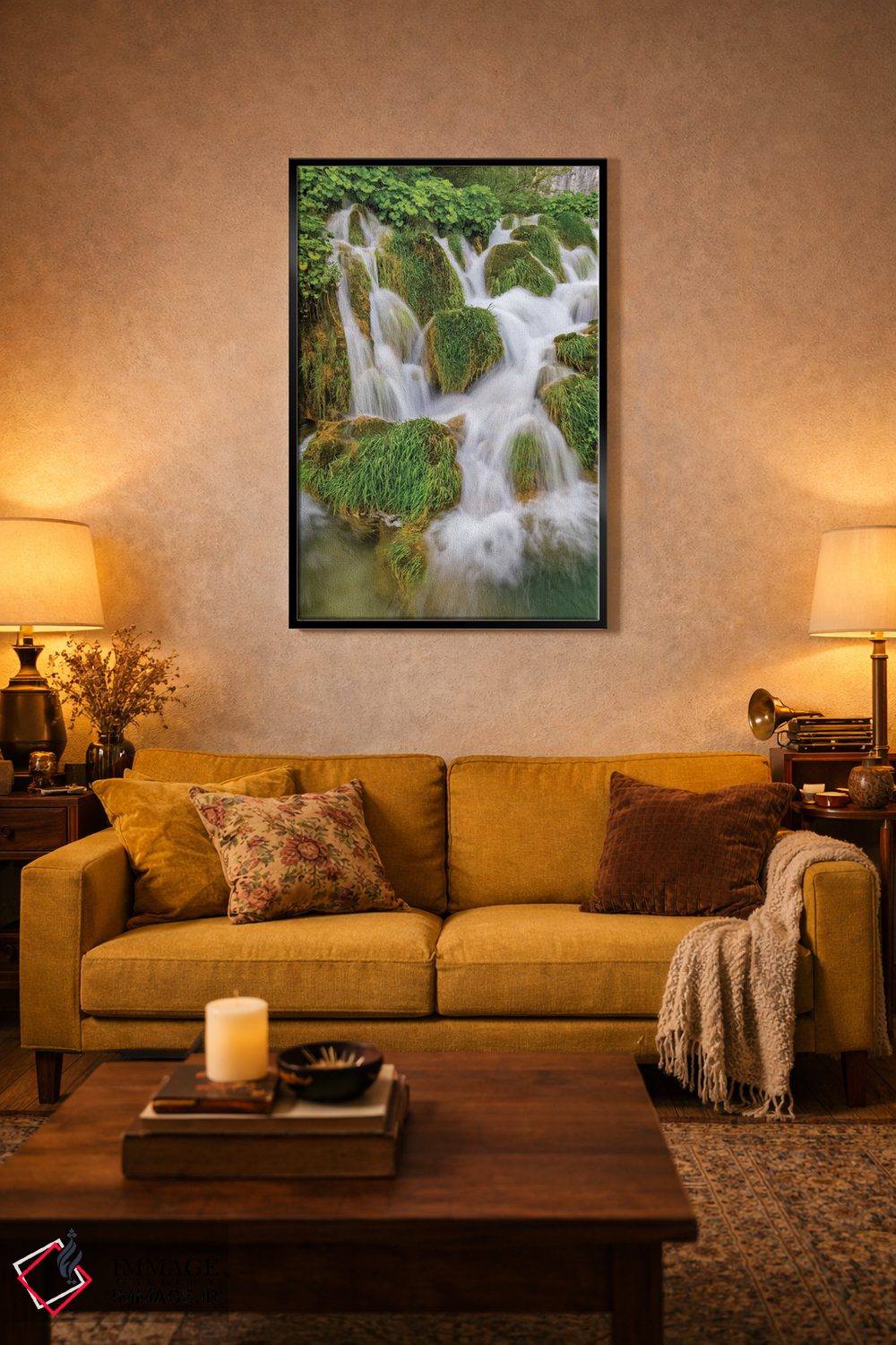 تابلو دکوراتیو کرواسی. آبشارهای پارک ملی پلیتویک اثر جینز گالری - D4B