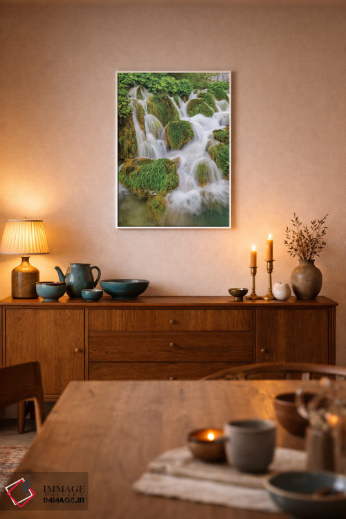 تابلو دکوراتیو کرواسی. آبشارهای پارک ملی پلیتویک اثر جینز گالری - D6W