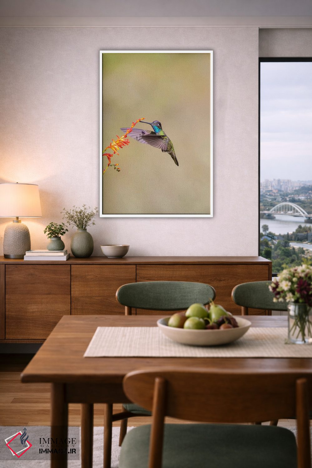 تابلو دکوراتیو Costa Rica. Male talamanca hummingbird feeding.,آمریکای مرکز… اثر جینز گالری - D6W