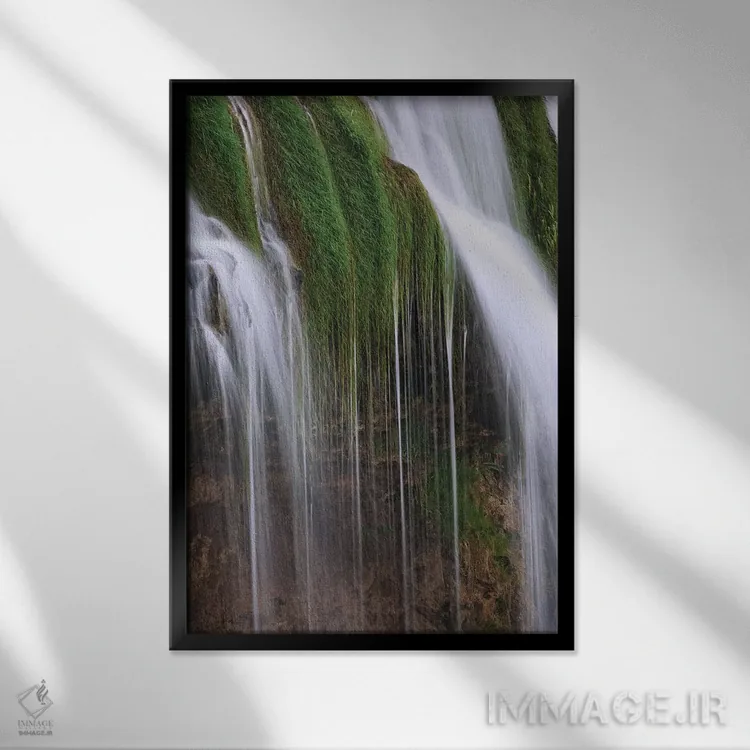 تابلو دکوراتیو Idaho, Caribou National Forest. Fall Creek Waterfalls scenic… اثر جینز گالری - نمای قابدار مشکی