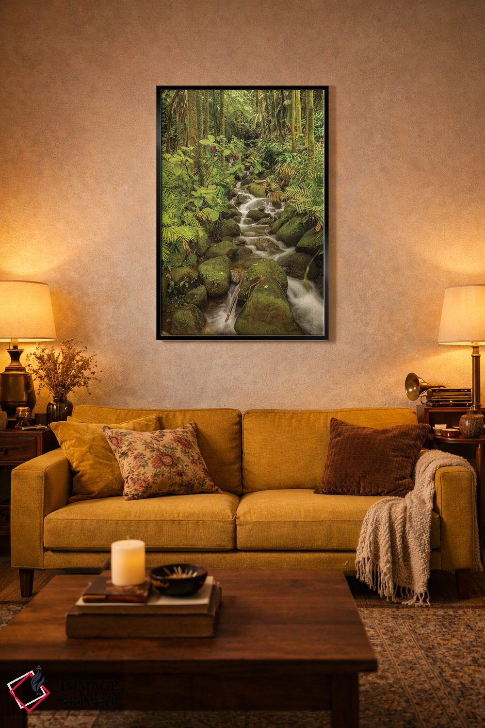 تابلو دکوراتیو Hawaii, Hawaii Tropical Botanical Garden. Tropical stream ca… اثر جینز گالری - D4B