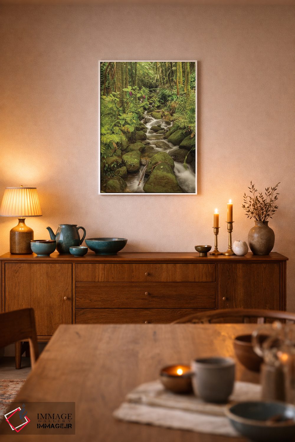 تابلو دکوراتیو Hawaii, Hawaii Tropical Botanical Garden. Tropical stream ca… اثر جینز گالری - D5W