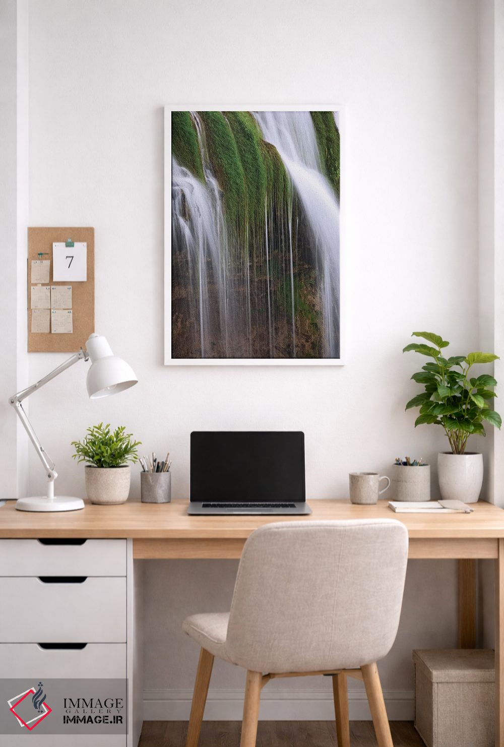 تابلو دکوراتیو Idaho, Caribou National Forest. Fall Creek Waterfalls scenic… اثر جینز گالری - D4W